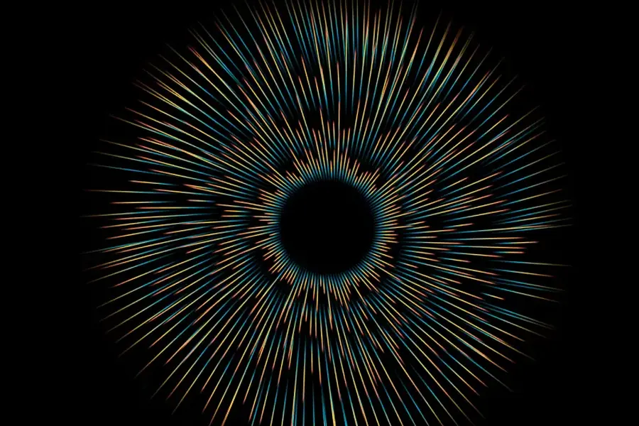 SOMAREALITY abstract iris graphic
