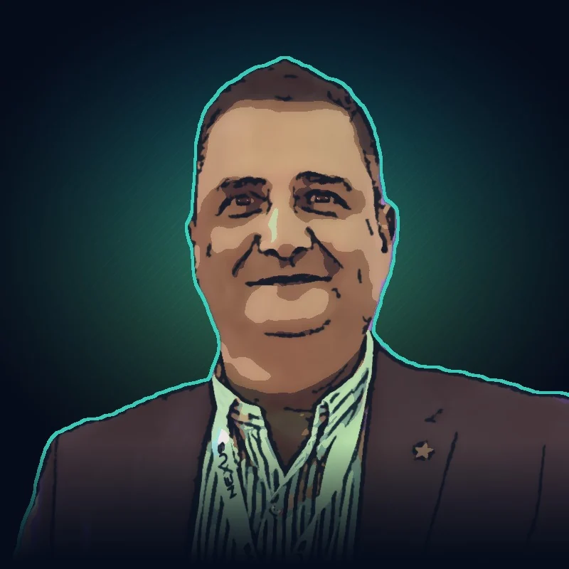 Illustrated portrait of Camille Matta, Founder and CEO